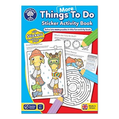 ORCHARD TOYS MORE THINGS TO DO STICKER ACTIVITY BOOK