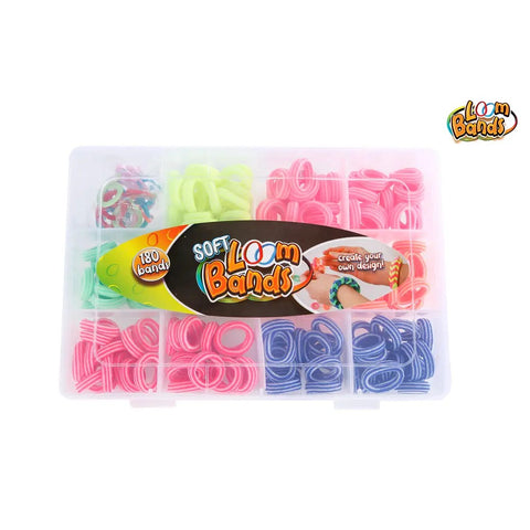 SOFT LOOM BANDS WITH 180 FABRIC LOOMS