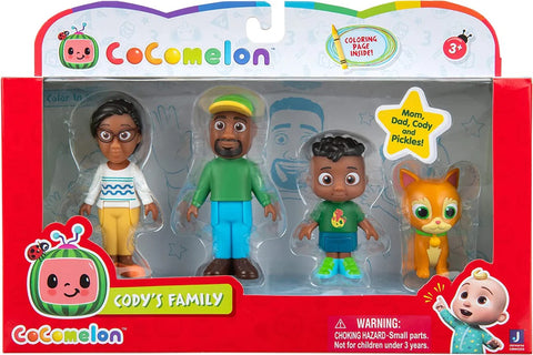 COCOMELON 4 FIGURE PACK - CODY'S FAMILY