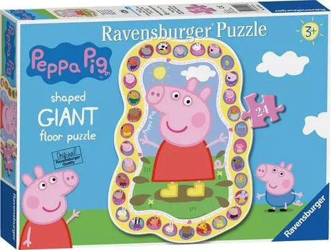PEPPA PIG SHAPED 24 PIECE GIANT FLOOR PUZZLE