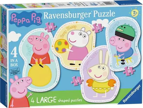 PEPPA PIG 4 LARGE SHAPED PUZZLES