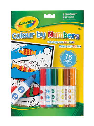 CRAYOLA COLOR BY NUMBERS WITH MARKERS