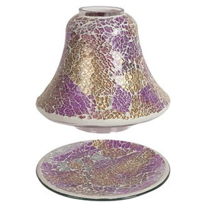 Jar Shade & Tray Set - Purple & Gold