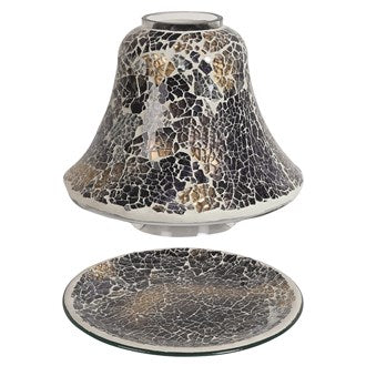 Jar Shade & Tray Set - Black & Gold