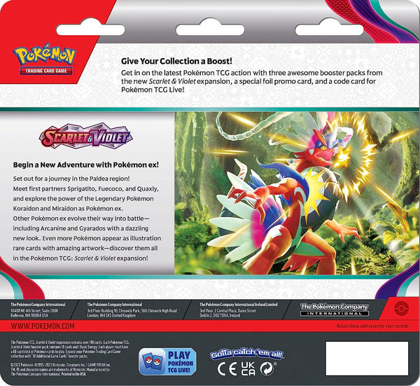 POKEMON TCG: SCARLET & VIOLET 3-IN-1 BOOSTER PACK