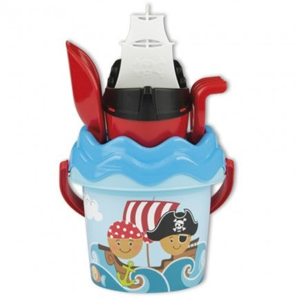 PIRATE BUCKET SET WITH WATERING CAN AND ACCESSORIES