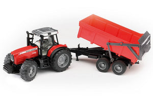 MASSEY FERGUSON 1:16 7480 TRACTOR AND TRAILER