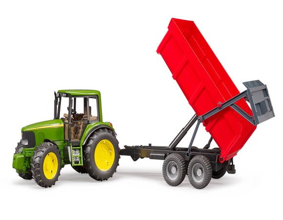 JOHN DEERE B6920 WITH TIPPING TRAILER (RED)