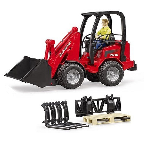 BRUDER SCHAFFER COMPACT LOADER WITH FIGURE