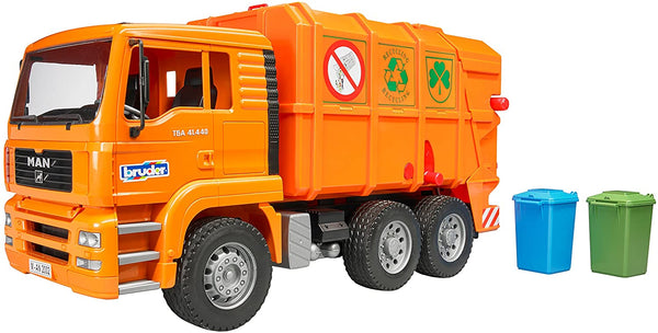 MAN TGA ORANGE REFUSE TRUCK