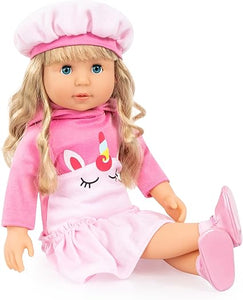 46cm CHARLENE UNICORN DOLL WITH SOUND & ACCESSORIES