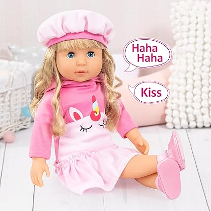 46cm CHARLENE UNICORN DOLL WITH SOUND & ACCESSORIES