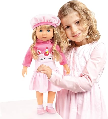 46cm CHARLENE UNICORN DOLL WITH SOUND & ACCESSORIES