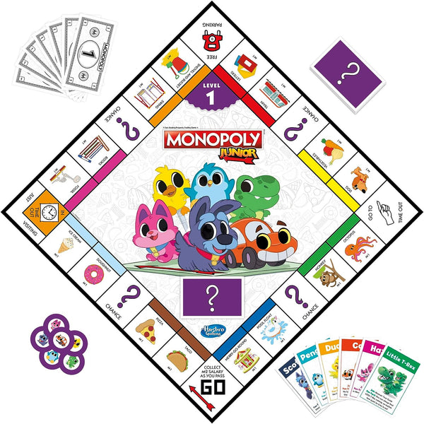 MONOPOLY JUNIOR - 2 GAMES IN 1