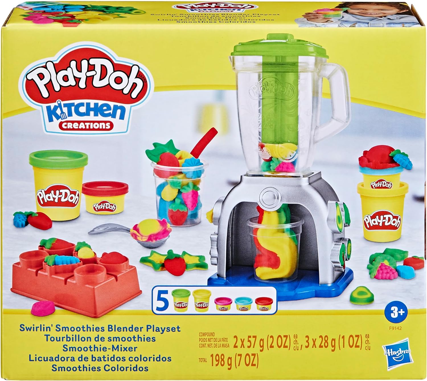 PLAYDOH SWIRLIN SMOOTHIES BLENDER PLAYSET