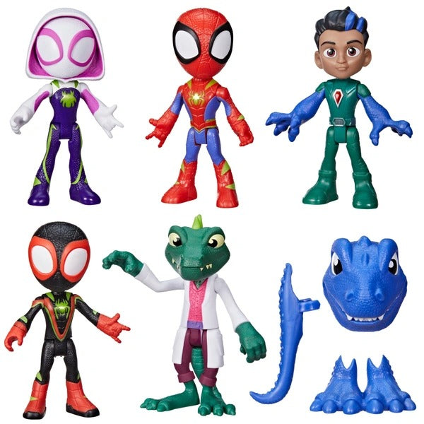 SPIDEY & HIS AMAZING FRIENDS - DINO WEBS, DINO HEROS & LIZARD SET