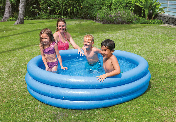 INTEX CRYSTAL BLUE PADDLING POOL 5' X 6' X 15"