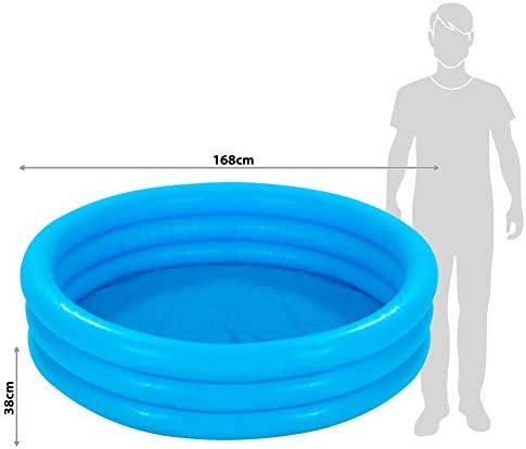 INTEX CRYSTAL BLUE PADDLING POOL 5' X 6' X 15"