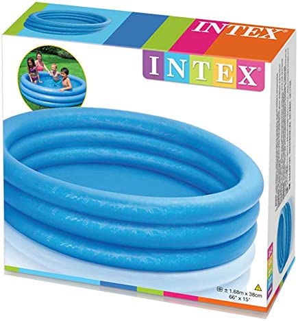 INTEX CRYSTAL BLUE PADDLING POOL 5' X 6' X 15"