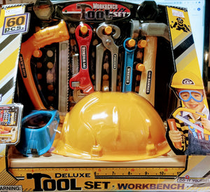 60 PIECE PLASTIC TOOL SET