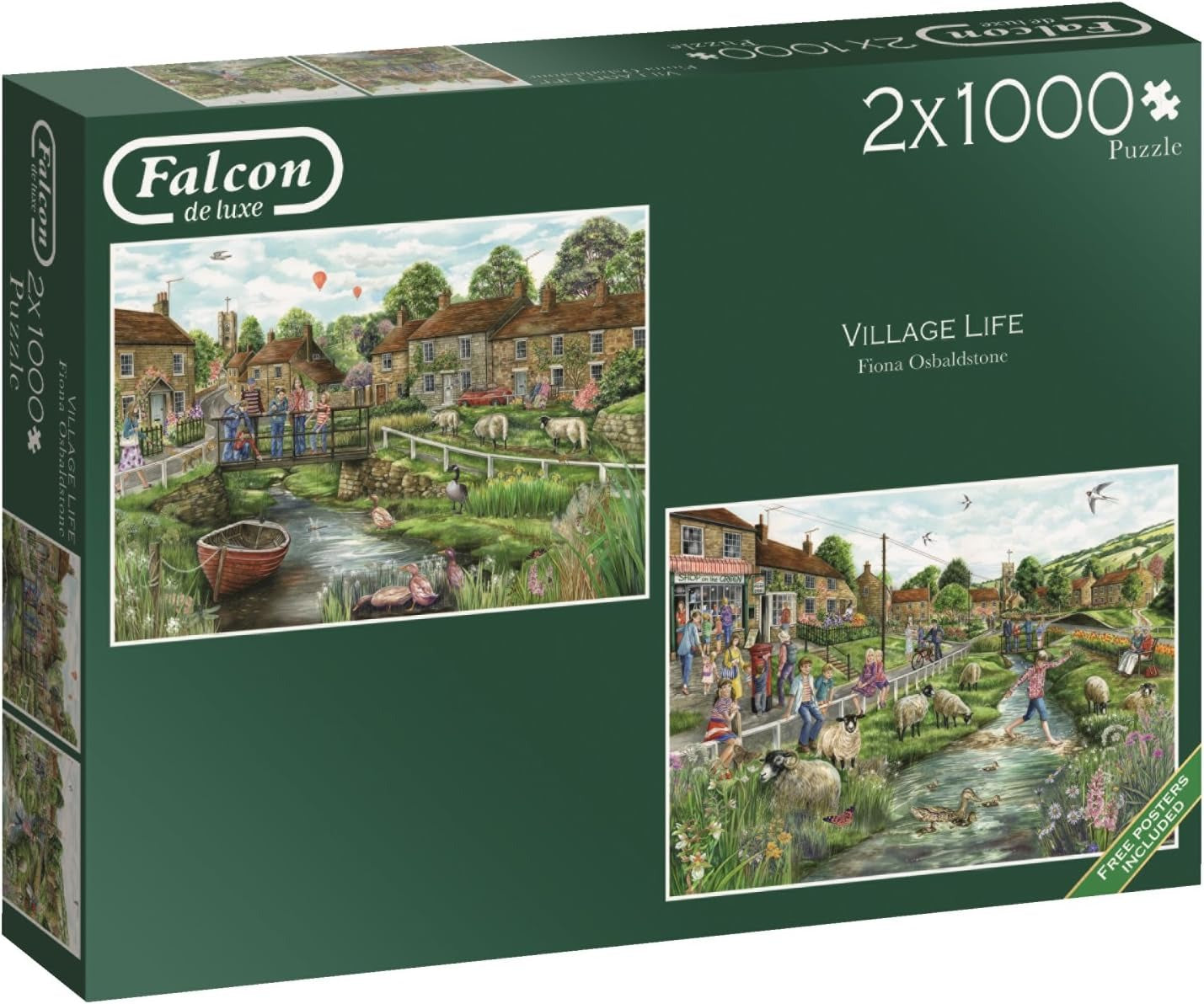 2 X 1000 PIECE JIGSAW - VILLAGE LIFE