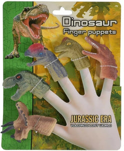 DINOSAUR 5 PIECE FINGER PUPPETS