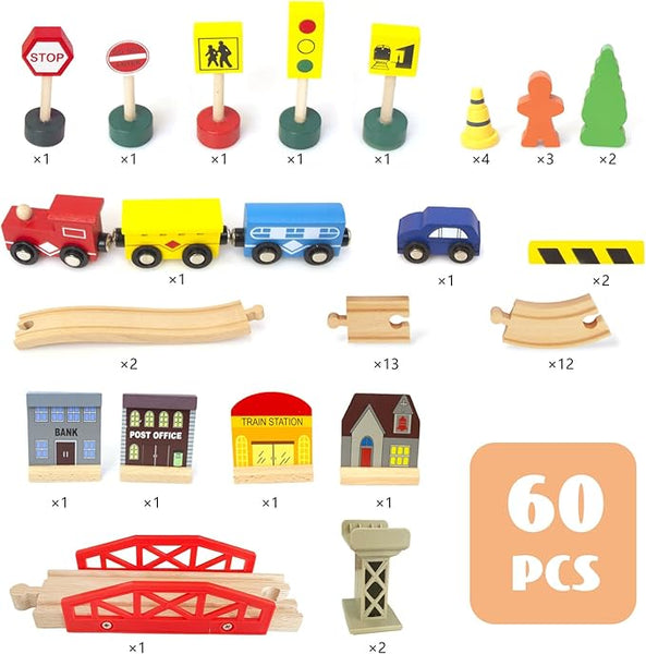 61 PIECE  CITY TRAIN SET