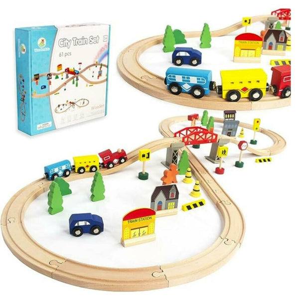 61 PIECE  CITY TRAIN SET