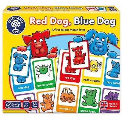 RED DOG , BLUE DOG - ORCHARD TOYS