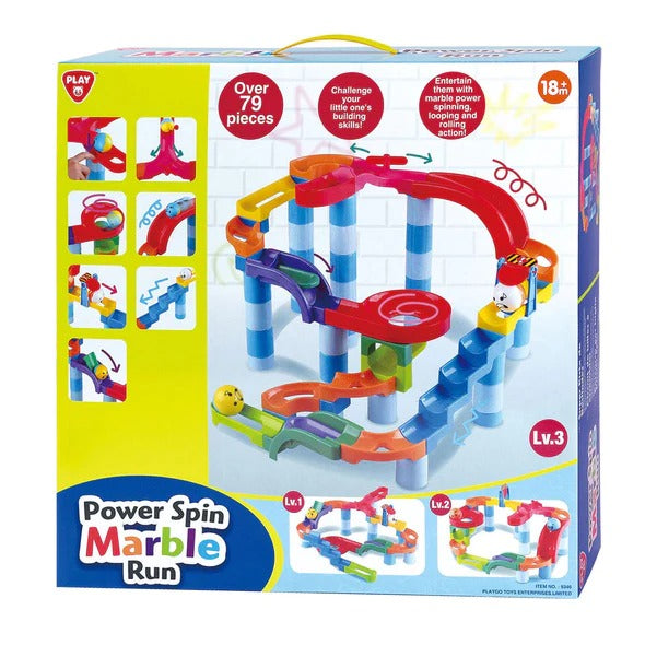 POWER SPIN MARBLE RUN EXTRA 79 PIECES