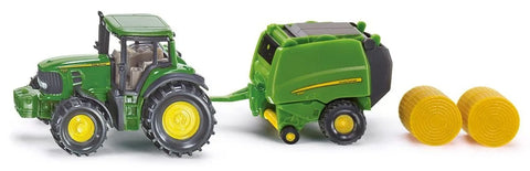 SIKU 1:87 JOHN DEERE TRACTOR WITH BALER