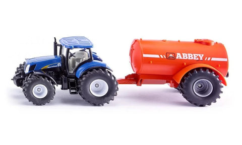 NEW HOLLAND 1:50 TRACTOR WITH SINGLE AXLE ABBEY TANKER