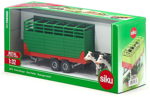 CATTLE TRAILER WITH 2 COWS