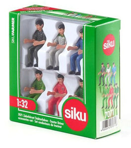 SIKU 1:32 SET OF 6 TRACTOR DRIVERS