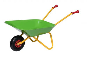 ROLLY GREEN METAL WHEELBARROW