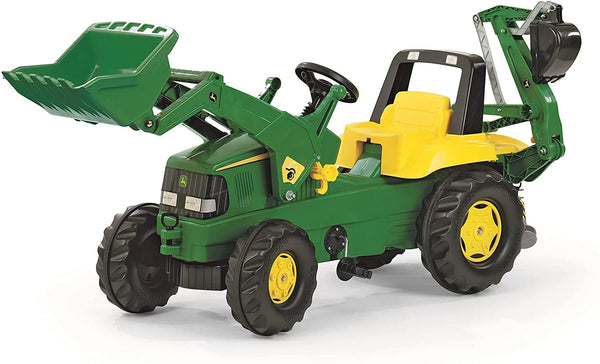 ROLLY PEDAL TRACTOR WITH LOADER AND REAR DIGGER