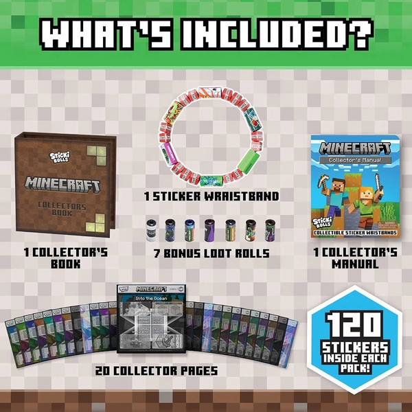STICKI ROLLS MINECRAFT COLLECTORS BOOK