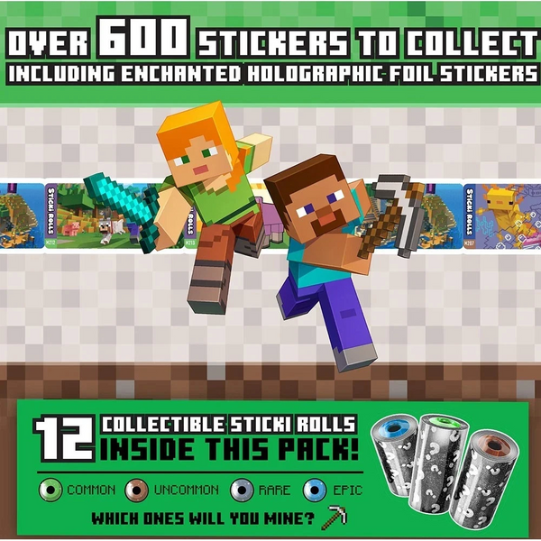 STICKI ROLLS MINECRAFT COLLECTORS BOOK