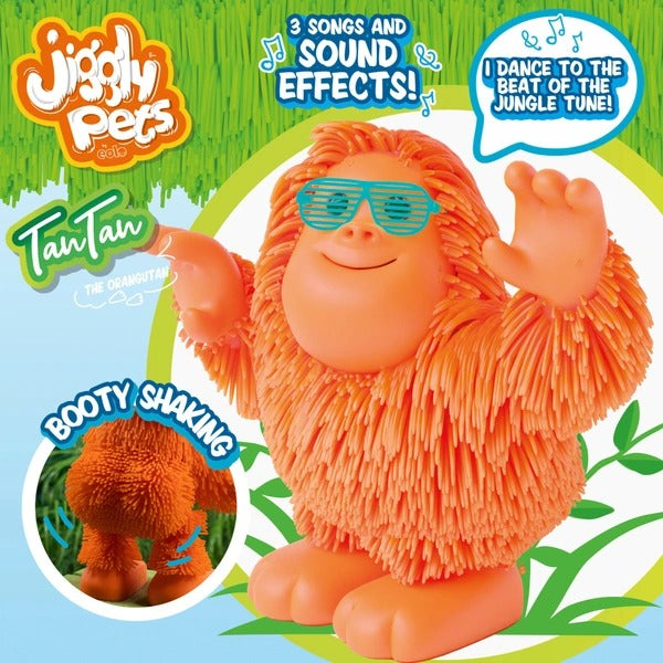 JIGGLY PETS TAN TAN THE ORANGUTAN