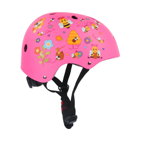 KIDS HELMET - BEE GARDEN PINK