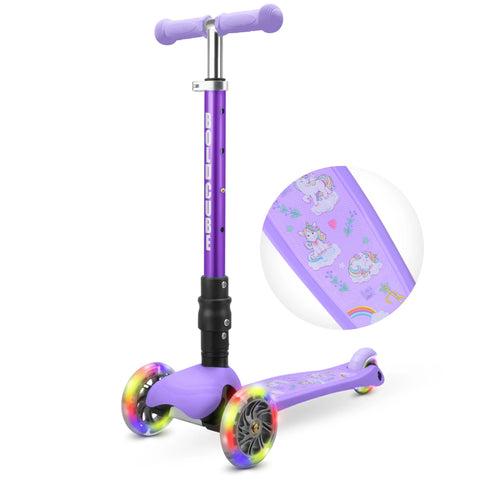 BOLDCUBE TEENY 3 WHEEL FOLDABLE SCOOTER - UNICORN