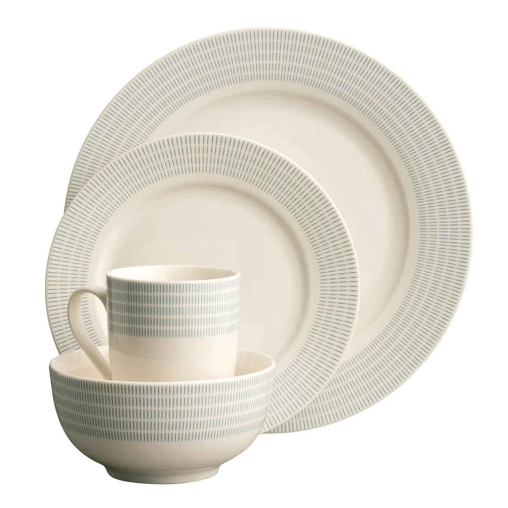 AYNSLEY REFLECT 16 PIECE DINNER SET