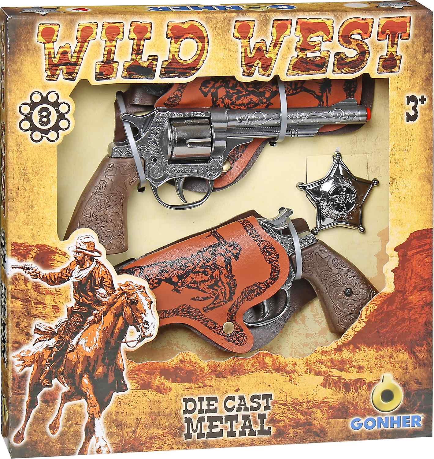 GONHER WILD WEST TWIN GUN & HOLSTER SET