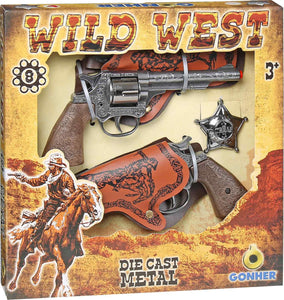 GONHER WILD WEST TWIN GUN & HOLSTER SET