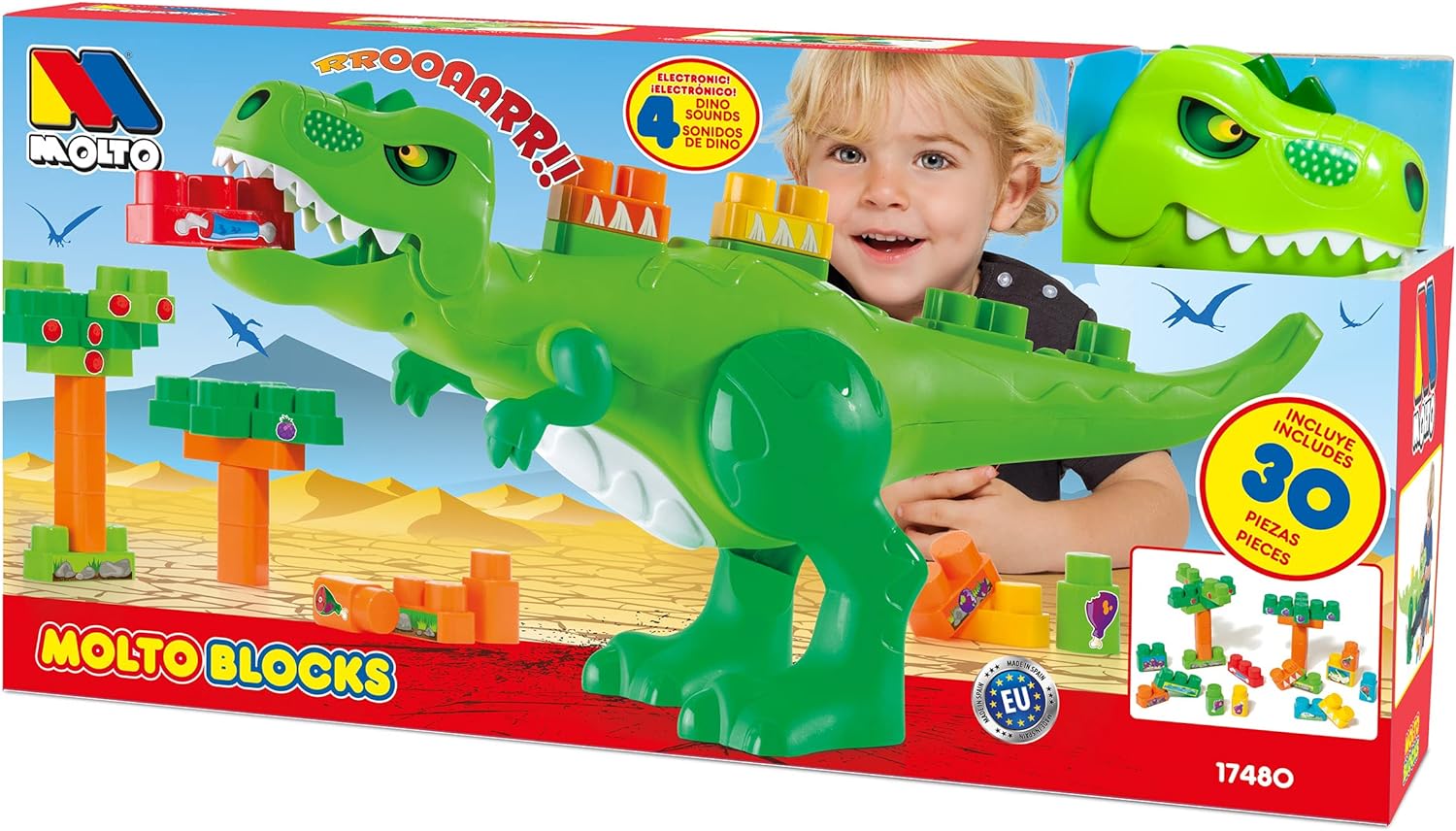 MOLTO DINO BLOCKS WITH 30 BLOCKS