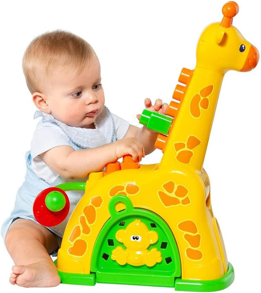 MOLTO ACTIVITY GIRAFFE WITH BUILDING BLOCKS