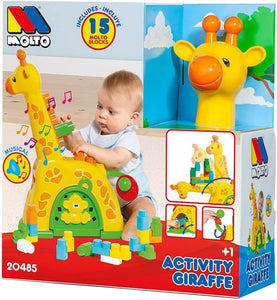 MOLTO ACTIVITY GIRAFFE WITH BUILDING BLOCKS