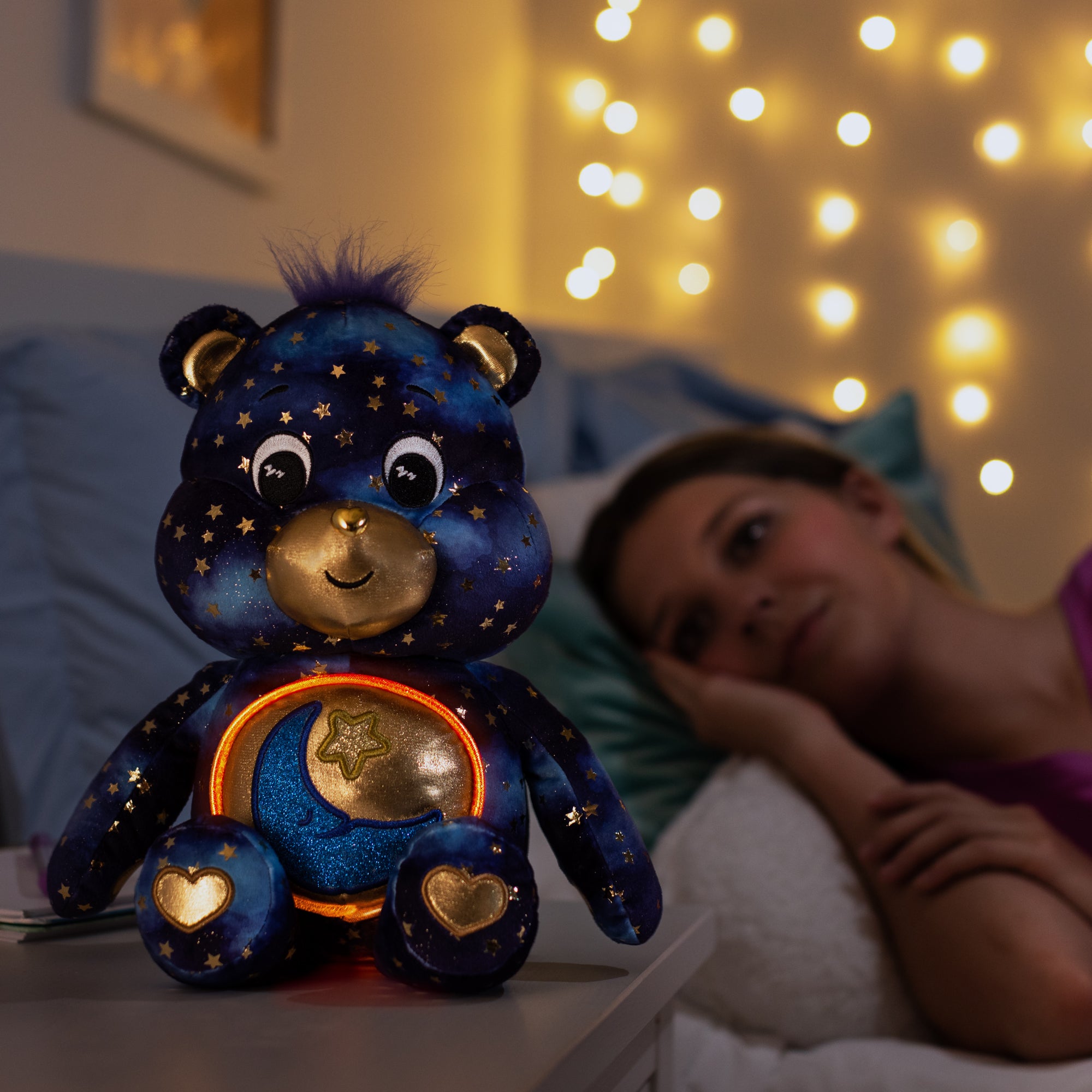 CARE BEARS - BEDTIME BEAR GLOWING BELLY