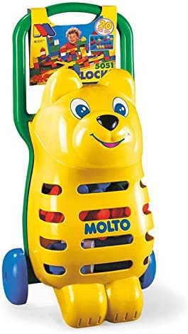 MOLTO 15 PIECE TROLLEY BEAR BUILDING BLOCKS