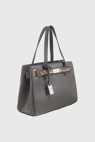 Urban Croc Print Tote Bag